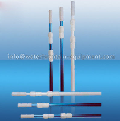 Smooth Surface Pool Cleaning Tool , 0.8mm Thick Aluminum Telescoping Pole