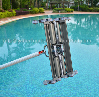 Supreme Full Aluminum Pool Vacuum Head 14” / 19” Manual Cleaning Silver Color