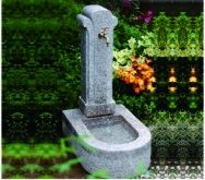 Stone Faucet Cast Stone Garden Fountains Granite Sink For Backyard Lightweight 5